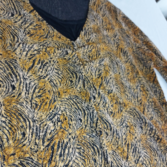 Notations 1/2 sleeve lightweight blouse, 1X - Picture 4 of 10